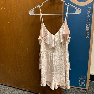 Urban outfitters velvet romper